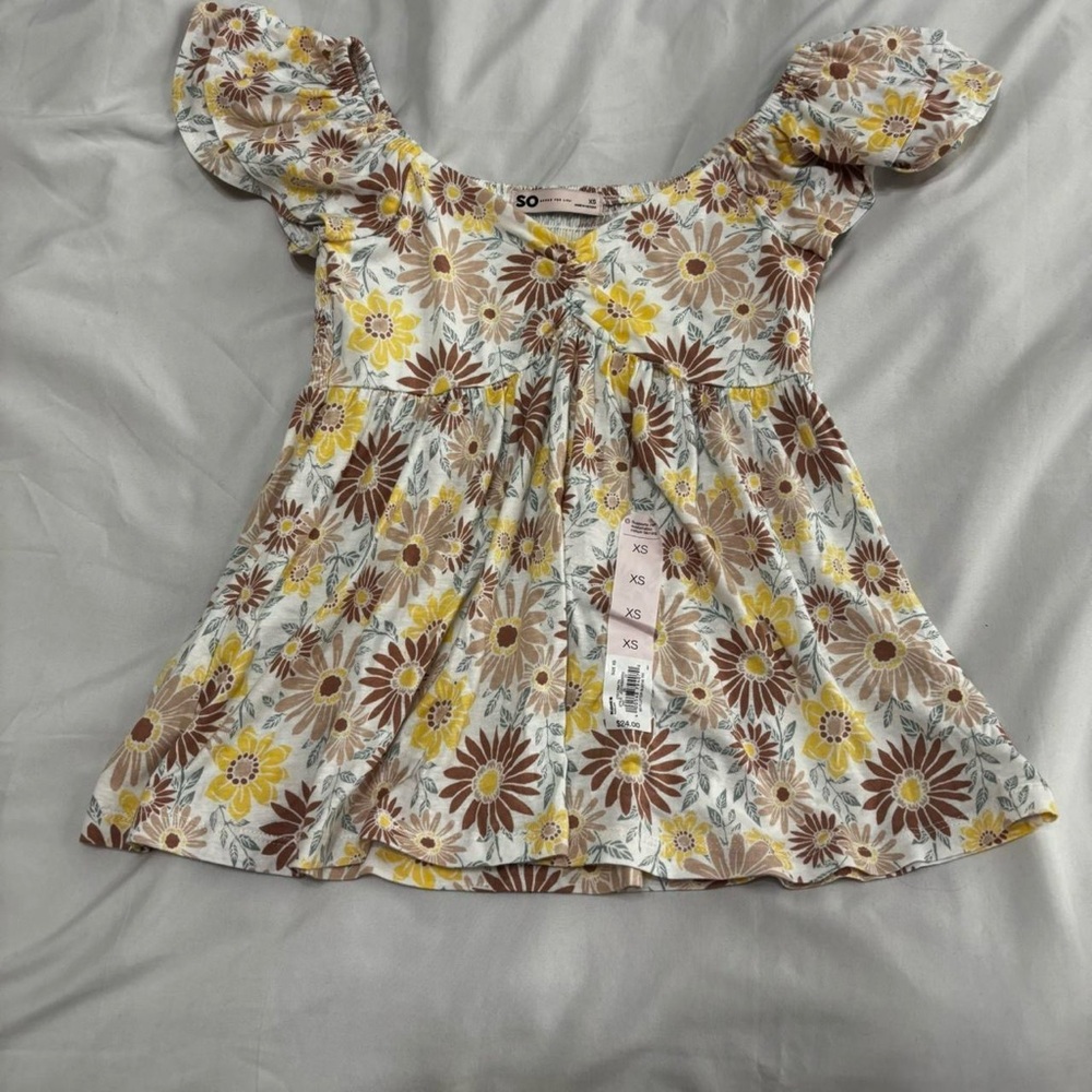 Y2K coquette cottagecore babydoll top
